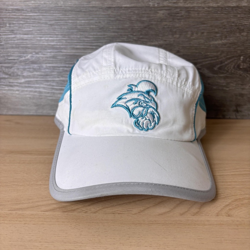 Coastal Carolina Chanticleers Hat Cap Strap Back Mens White Teal NCAA College